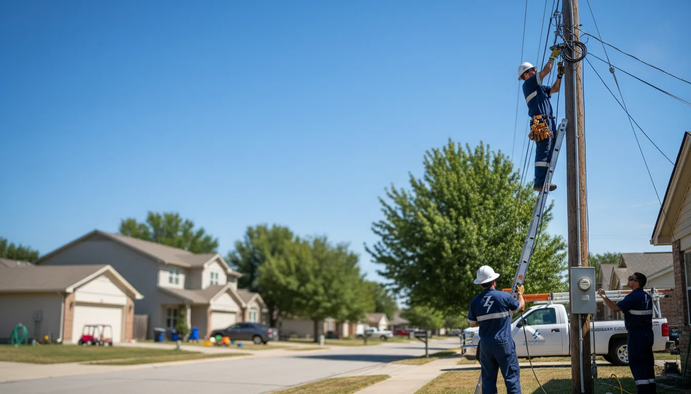Residential electrician providing installation services in Trimble, OH